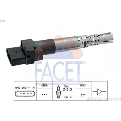 FACET 9.6335 Sytytyspuola - For VW, Ford, Seat FACET 9.6335 Sytytyspuola - For VW, Ford, Seat