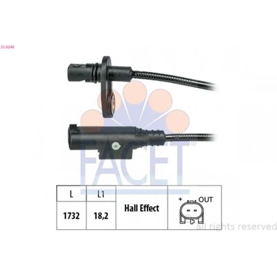 FACET 21.0249 ABS Rattavirtasensori Mercedes-Benz Sprinter 5-T ja 3,5-T kuorma-autojen kanssa - Luotettava ABS-anturi FACET 21.0249 ABS Rattavirtasensori Mercedes-Benz Sprinter 5-T ja 3,5-T kuorma-autojen kanssa - Luotettava ABS-anturi