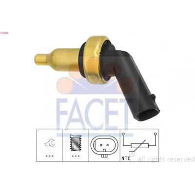 FACET 7.3390 Sensor de Temperatura do Líquido de Refrigeração - Sensor de Temperatura do Líquido de Refrigeração FACET 7.3390 Sensor de Temperatura do Líquido de Refrigeração - Sensor de Temperatura do Líquido de Refrigeração