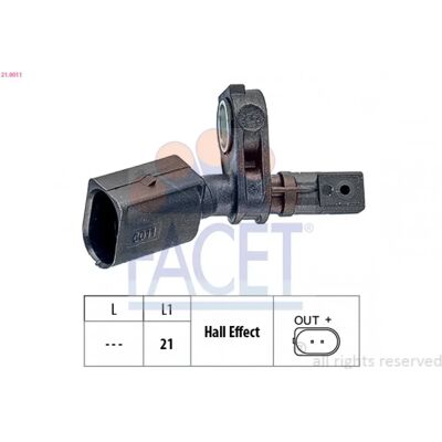 FACET Wheel Speed Sensor - 21.0011 FACET Wheel Speed Sensor - 21.0011