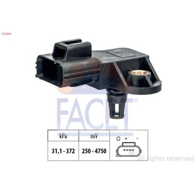 Facet 8012510053850 - Pressure Sensor - Made in Italy - OE Equivalent Facet 8012510053850 - Pressure Sensor - Made in Italy - OE Equivalent