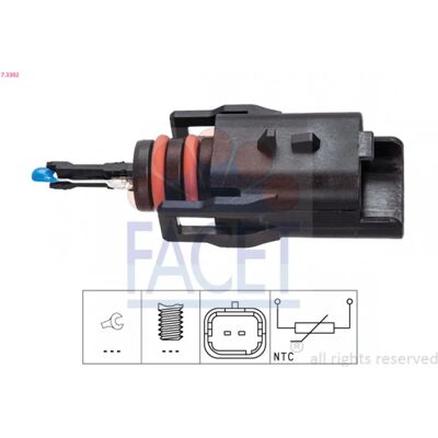 Sensor de temperatura de combustível FACET 7.3392 para Peugeot & Citroën Sensor de temperatura de combustível FACET 7.3392 para Peugeot & Citroën