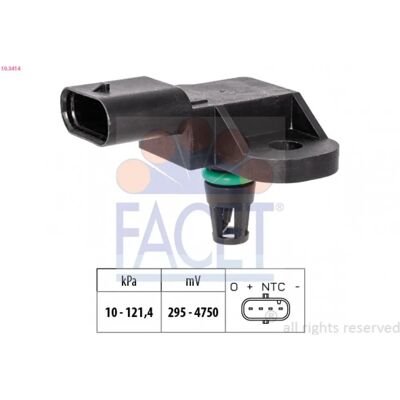 FACET 10.3414 Sensor de pressão do ar - Adaptação à altitude FACET 10.3414 Sensor de pressão do ar - Adaptação à altitude