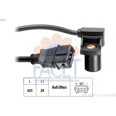 FACET 9.0239 Camshaft Position Sensor - Camshaft Position Sensor FACET 9.0239 Camshaft Position Sensor - Camshaft Position Sensor