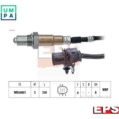 EPS 1.998.391 Sonda lambda - Banda larga, Riscaldata, Cavo 350mm EPS 1.998.391 Sonda lambda - Banda larga, Riscaldata, Cavo 350mm