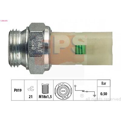 EPS 1.800.075 Oil Pressure Sensor - Oil Pressure Switch for Renault Clio 1 EPS 1.800.075 Oil Pressure Sensor - Oil Pressure Switch for Renault Clio 1