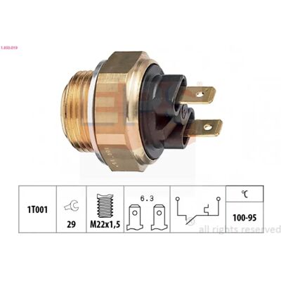 Bosch 1.850.019 Διακόπτης Θερμοκρασίας - Αισθητήρας Θερμοκρασίας Bosch 1.850.019 Διακόπτης Θερμοκρασίας - Αισθητήρας Θερμοκρασίας