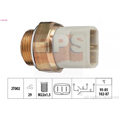 EPS 1.850.605 Interruptor de temperatura - Interruptor para ventilador de radiador EPS 1.850.605 Interruptor de temperatura - Interruptor para ventilador de radiador