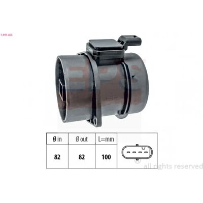 EPS 1.991.455 Sensor de fluxo de ar - Equivalente OE - Made in Italy EPS 1.991.455 Sensor de fluxo de ar - Equivalente OE - Made in Italy