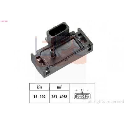 Renault Modell 1.993.001 Barometrisk Trykksensor - Lufttrykk Sensing Renault Modell 1.993.001 Barometrisk Trykksensor - Lufttrykk Sensing