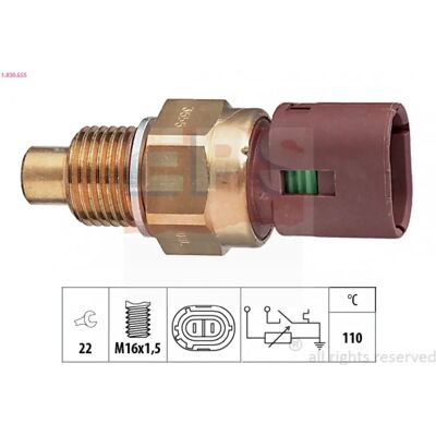 Unidade sensor EPS - Temperatura do líquido de arrefecimento - 1.830.555 Unidade sensor EPS - Temperatura do líquido de arrefecimento - 1.830.555