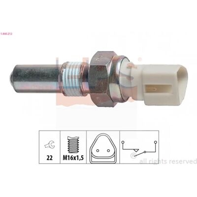 Hella EPS-brytare - Backlykta - M16x1,5 - 22mm - Brytare Hella EPS-brytare - Backlykta - M16x1,5 - 22mm - Brytare