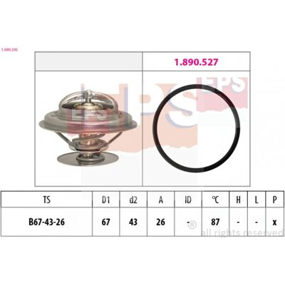 EPS 1.880.385 Thermostaat - Waterregeling - Thermostat d'eau EPS 1.880.385 Thermostaat - Waterregeling - Thermostat d'eau