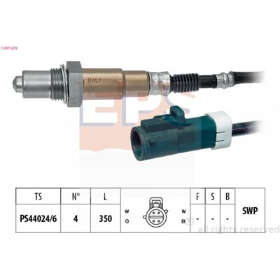 Valéo Lambda Sensor - 1.997.679 - Varmet, Universell, 350mm Kabel Valéo Lambda Sensor - 1.997.679 - Varmet, Universell, 350mm Kabel
