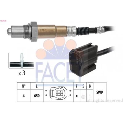 FACET 10.8139 Sonde lambda chauffée - Capteur d'oxygène pour Mazda 3 - Publicité FACET 10.8139 Sonde lambda chauffée - Capteur d'oxygène pour Mazda 3 - Publicité