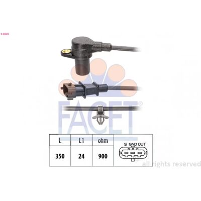 FACET 9.0849 Sensor de posição do virabrequim - Sensor de posição do virabrequim FACET 9.0849 Sensor de posição do virabrequim - Sensor de posição do virabrequim