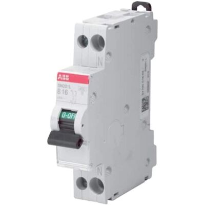 Interruttore ABB 10A - 1P+N, 4,5kA, Curva C Interruttore ABB 10A - 1P+N, 4,5kA, Curva C