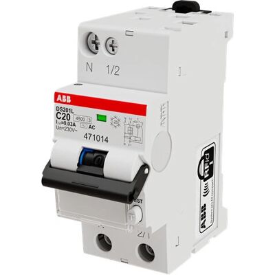 ABB DS201 L C20 AC30-L Disjoncteur différentiel - Protection contre fuite - Publicité ABB DS201 L C20 AC30-L Disjoncteur différentiel - Protection contre fuite - Publicité