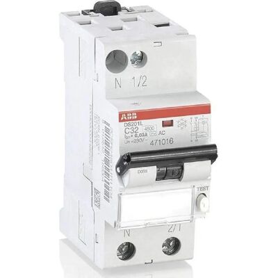 ABB Modèle 471016 30mA 2P+N RCB - Disjoncteur - Publicité ABB Modèle 471016 30mA 2P+N RCB - Disjoncteur - Publicité