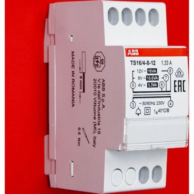 ABB TS16/4-8-12 Klingeltransformator - 16VA, 4-8-12VAC ABB TS16/4-8-12 Klingeltransformator - 16VA, 4-8-12VAC