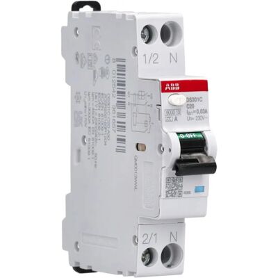 ABB DS301CC20A30 - Residual Current Device - 20A, 30mA, Type A ABB DS301CC20A30 - Residual Current Device - 20A, 30mA, Type A