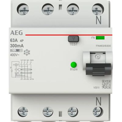 AEG FN463/B300 Fehlerstromschutzschalter - FI-Schutzschalter - Typ B AEG FN463/B300 Fehlerstromschutzschalter - FI-Schutzschalter - Typ B