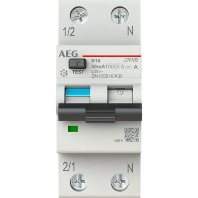 AEG - DN100B16/A30 - 1P+N - Fehlerstromschutzschalter AEG - DN100B16/A30 - 1P+N - Fehlerstromschutzschalter