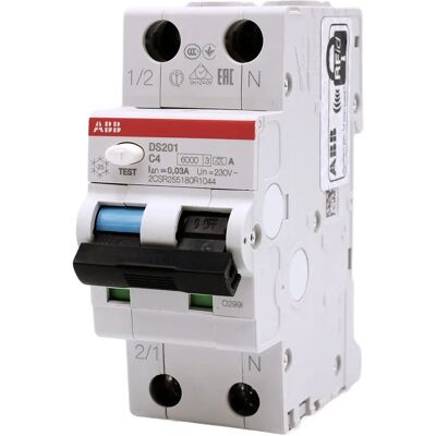ABB DS201 C4 A30 - Residual Current Breaker ABB DS201 C4 A30 - Residual Current Breaker