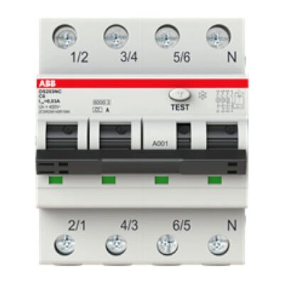 ABB DS203NCA-K16/0,03 - Disjoncteur 16A - 6kA Type A - Publicité ABB DS203NCA-K16/0,03 - Disjoncteur 16A - 6kA Type A - Publicité