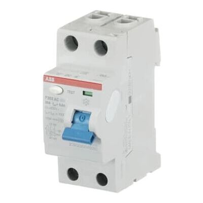 ABB F202AC-25/0.3 Wyłącznik różnicowoprądowy - 25A, 2P, Szary ABB F202AC-25/0.3 Wyłącznik różnicowoprądowy - 25A, 2P, Szary