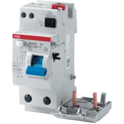 ABB DDA202 Disjoncteur différentiel - 2 Modules, 25A, 30mA, Type AC - Publicité ABB DDA202 Disjoncteur différentiel - 2 Modules, 25A, 30mA, Type AC - Publicité