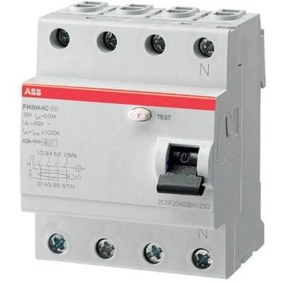 ABB - 2CSF204102R1400 - 4P 40A - 30mA - Weerstandsdichte ABB - 2CSF204102R1400 - 4P 40A - 30mA - Weerstandsdichte