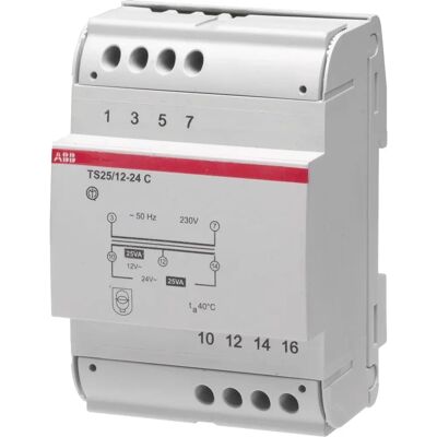 ABB M429286 - Transformateur de sécurité ABB TS40/12-24 C - 12/24V, 40VA - Publicité ABB M429286 - Transformateur de sécurité ABB TS40/12-24 C - 12/24V, 40VA - Publicité