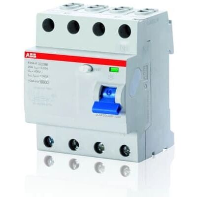 ABB F204 F-63/0.03 Disjoncteur différentiel - Protection contre la terre ABB F204 F-63/0.03 Disjoncteur différentiel - Protection contre la terre