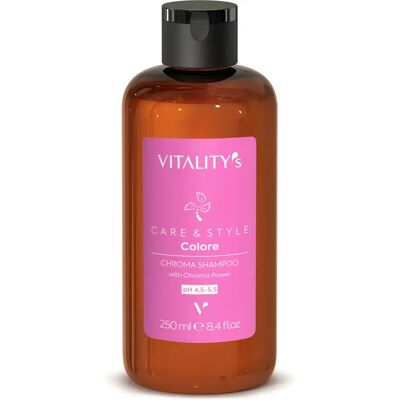 Vitality's Care & Style Chroma Professionnel - Shampooing 250ml - Publicité Vitality's Care & Style Chroma Professionnel - Shampooing 250ml - Publicité