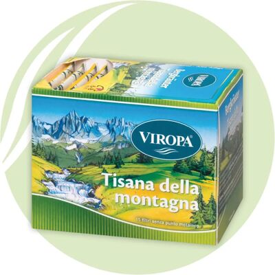 Tisana alle erbe Viropa - Rilassamento Montagna - 15 Bustine Tisana alle erbe Viropa - Rilassamento Montagna - 15 Bustine