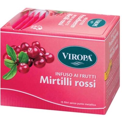 Viropa Mirtilli Rossi Bio - Tè alle Infusione - 15 Filtri Viropa Mirtilli Rossi Bio - Tè alle Infusione - 15 Filtri