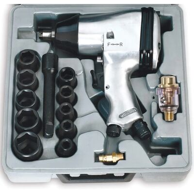 Fervi Impact Wrench Set - 320Nm, 1/2" Drive, 7000rpm Fervi Impact Wrench Set - 320Nm, 1/2" Drive, 7000rpm