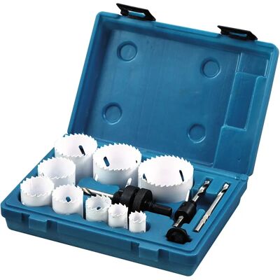 Juego de Brocas FERVI - 13 piezas en caja para 19-64mm Juego de Brocas FERVI - 13 piezas en caja para 19-64mm