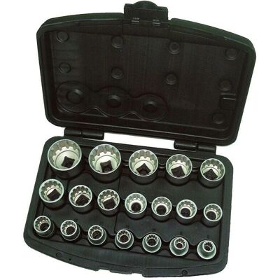 FERVI - Modelo 0795/2 - Juego de Herramientas Multi-Lock de 19 Piezas FERVI - Modelo 0795/2 - Juego de Herramientas Multi-Lock de 19 Piezas