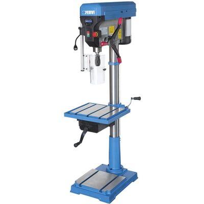 FERVI - Trapano a colonna 0252/230V - Trasmissione a cinghia - Display digitale - Tavola con morsa FERVI - Trapano a colonna 0252/230V - Trasmissione a cinghia - Display digitale - Tavola con morsa