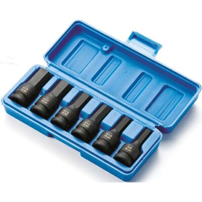 Set di bussole ad impatto Fervi - 8-19mm, 1/2", Acciaio legato Set di bussole ad impatto Fervi - 8-19mm, 1/2", Acciaio legato