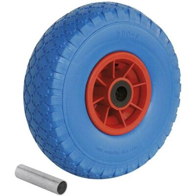 FERVI - Rueda en poliuretano lleno antipinchazos para carrito 250 mm - Rueda FERVI - Rueda en poliuretano lleno antipinchazos para carrito 250 mm - Rueda