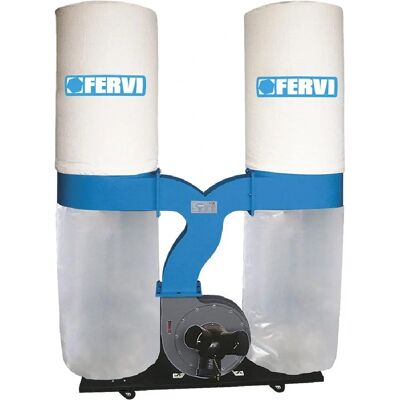 FERVI - Aspiratore Trucioli Legno - 2200W, 3900 m³/h, Doppio Sacco FERVI - Aspiratore Trucioli Legno - 2200W, 3900 m³/h, Doppio Sacco