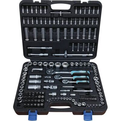 Fervi 179-Piece Socket Wrench Set - Chrome Fervi 179-Piece Socket Wrench Set - Chrome