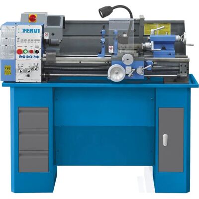 Tornio FERVI T900 per metallo - Scatola ingranaggi semi-Norton, 900mm tra punti Tornio FERVI T900 per metallo - Scatola ingranaggi semi-Norton, 900mm tra punti