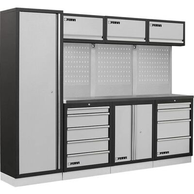 Muebles de taller Fervi A008D - Superficie en acero - Conjunto de ganchos Muebles de taller Fervi A008D - Superficie en acero - Conjunto de ganchos