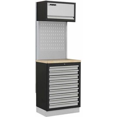 Arredamento modulare officina FERVI A007R - Piano in legno Arredamento modulare officina FERVI A007R - Piano in legno