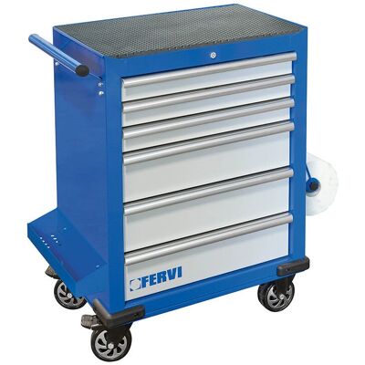 FERVI C960/F6 Carrito de herramientas - 6 cajones Taller profesional FERVI C960/F6 Carrito de herramientas - 6 cajones Taller profesional