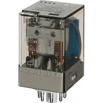 Finder Leistungsrelais 60 Serie DPDT 24V DC 10A Gehäuse Finder Leistungsrelais 60 Serie DPDT 24V DC 10A Gehäuse